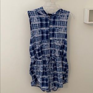 Tie-dye Sleeve-less romper
